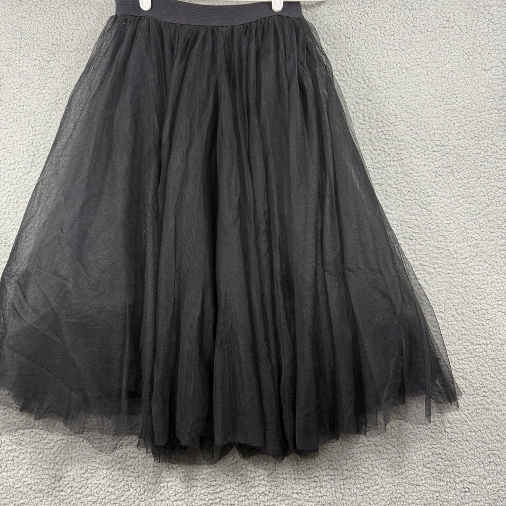 Bailey 44 Women's S Black Tulle Full Midi Skirt Ballet Whimsygoth Dark Romantic - Picture 7 of 15